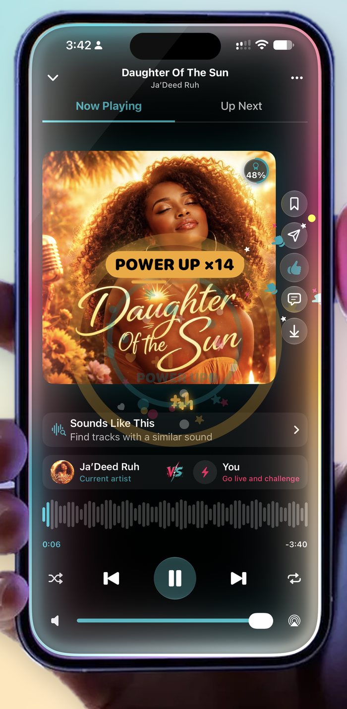 The DraftTracks music player